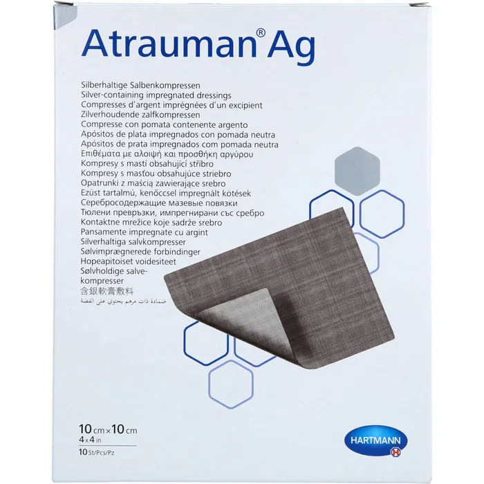 Bild von ATRAUMAN Ag 10x10 cm steril Kompressen 10 St.