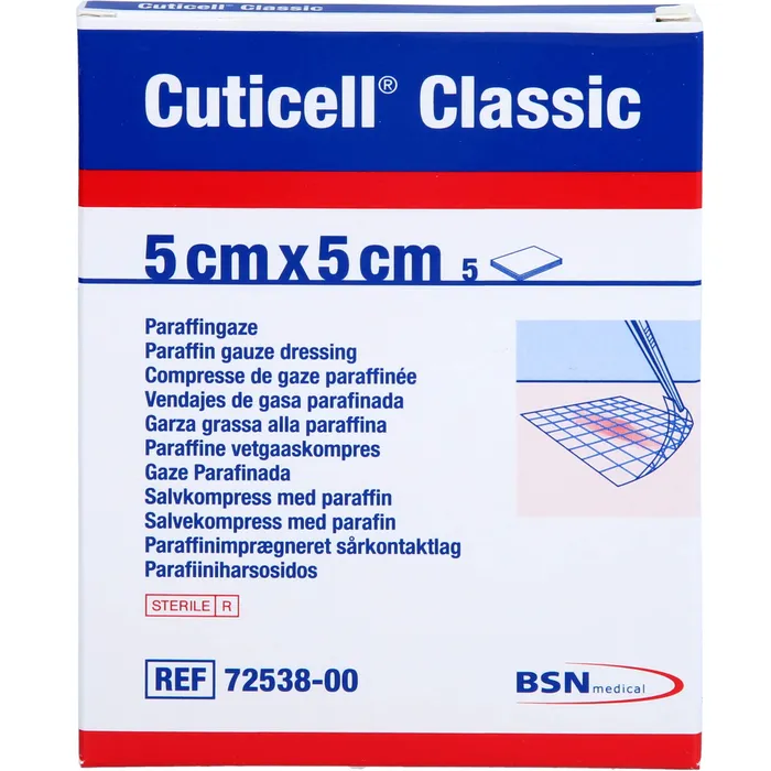 Bild von CUTICELL Classic Wundgaze 5x5 cm 5 St.