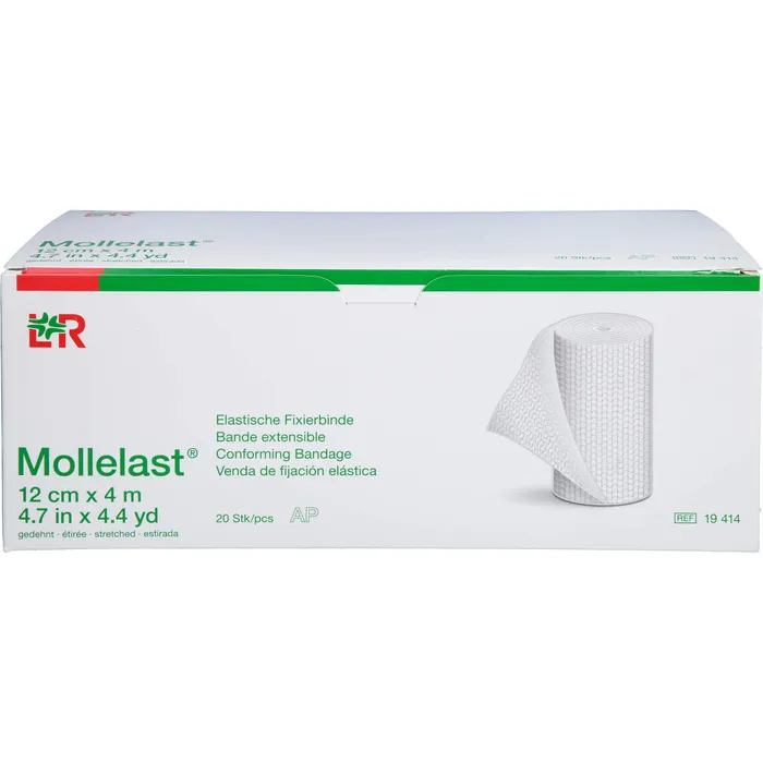 Bild von MOLLELAST Binden 12 cmx4 m weiß 20 St.