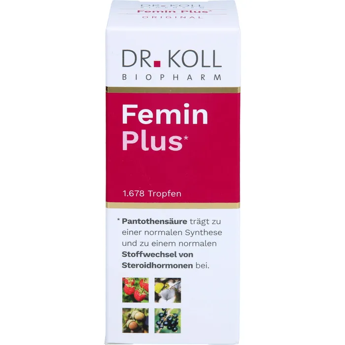 Bild von Dr. Koll Biopharm Femin Plus Gemmo Komplex Himbeere Vitamin B12 Tropfen (50ml)