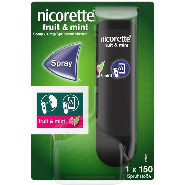 Bild von Nicorette Fruit & Mint Spray 1 mg 1 Stück - Zur Rauchentwöhnung
