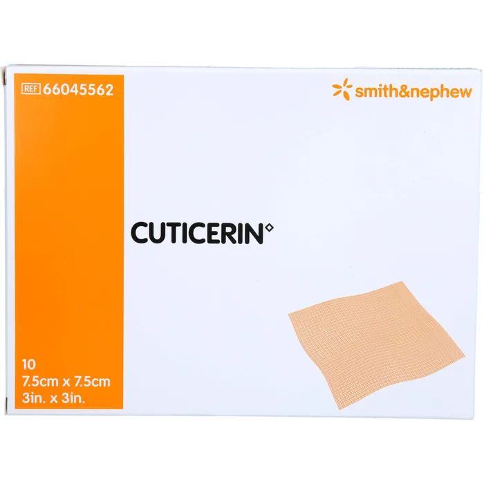 Bild von CUTICERIN 7,5x7,5 cm Gaze m.Salbenbeschichtung 10 St.