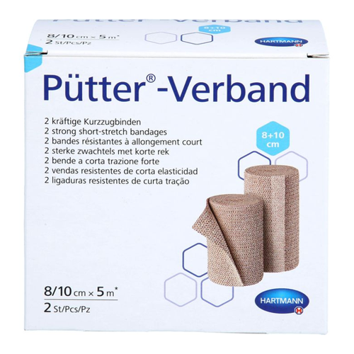 Bild von Pütter Verband 8/10 cm x 5 m - Packung mit 2 St.