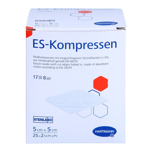 Bild von ES-KOMPRESSEN steril 5x5 cm 8fach von ACA Müller/ADAG Pharma AG