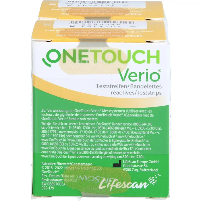 Bild von ONE TOUCH Verio Teststreifen 100 St.