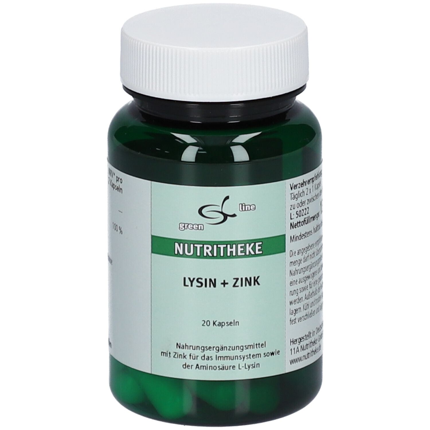 Bild von green line NUTRITHEKE Lysin + Zink
