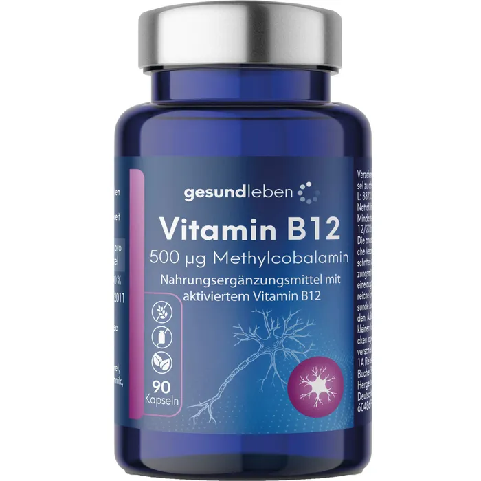 Bild von Gesundleben Vitamin B12 90 Kapseln - Zur Nahrungsergänzung