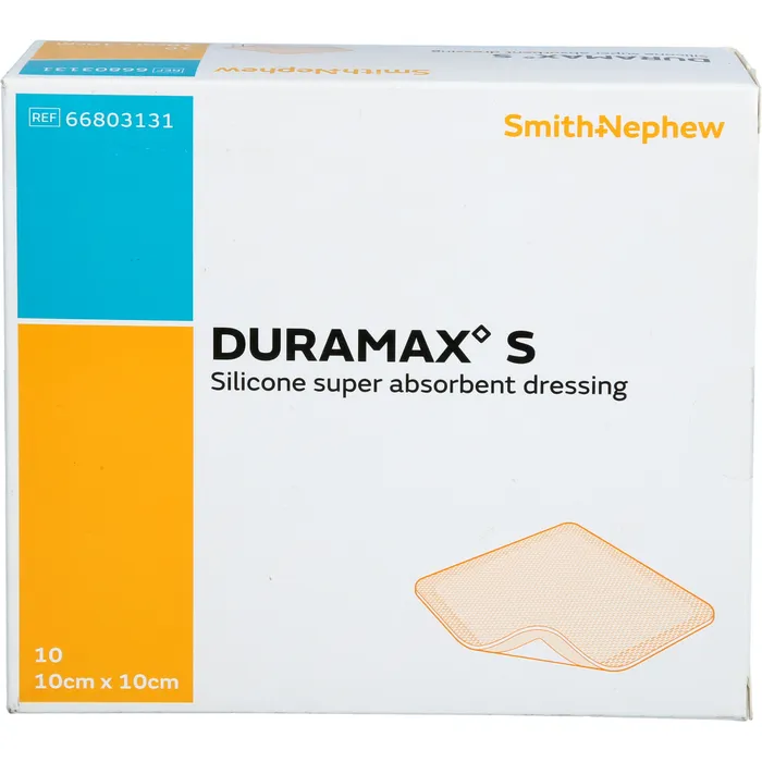 Bild von DURAMAX S 10x10 cm Superabsorber Silikonverband 10 St.