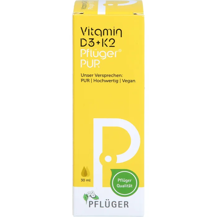 Bild von Vitamin D3+K2 Pflüger Pur 500 I.E. 30 ml Tropfen - Nahrungsergänzungsmittel