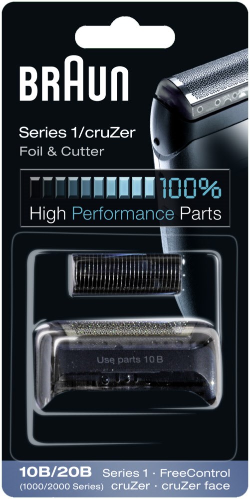 Bild von Braun Scherfolie + Schermesser 10B/20B Kombipack für Series 1000/2000 cruZer