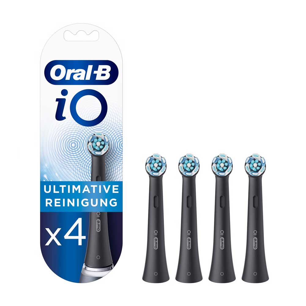 Bild von Oral-B Zahnbürste Oral-B iO 4er Aufsteckbürsten, Schwarz, ultimative Reinigung