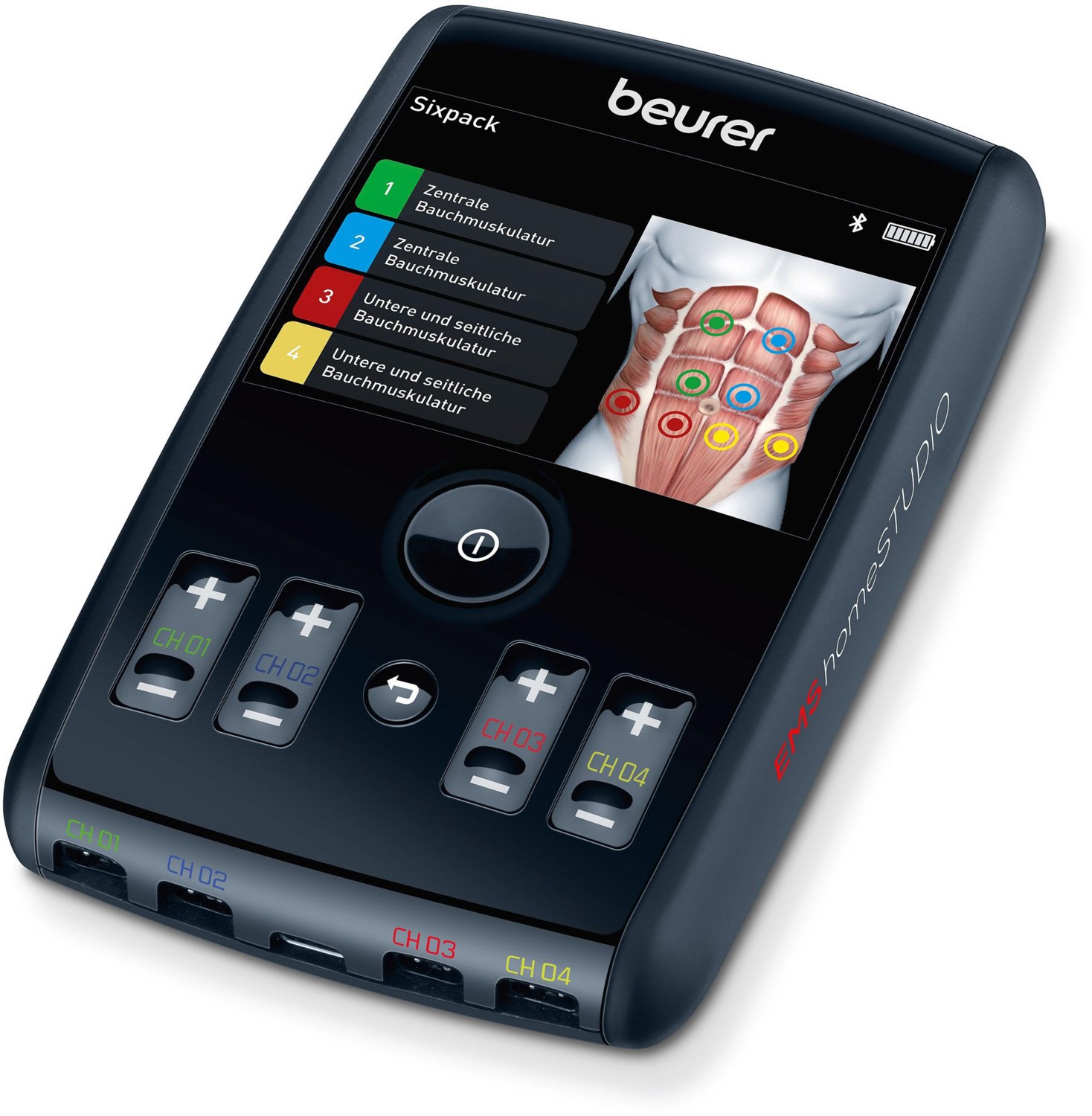 Bild von Beurer EM 95 EMS homeSTUDIO Muskelstimulationsgerät, High End EMS Trainingsgerät für zu Hause mit App und Virtual Coach, inklusive Manschetten und Elektroden