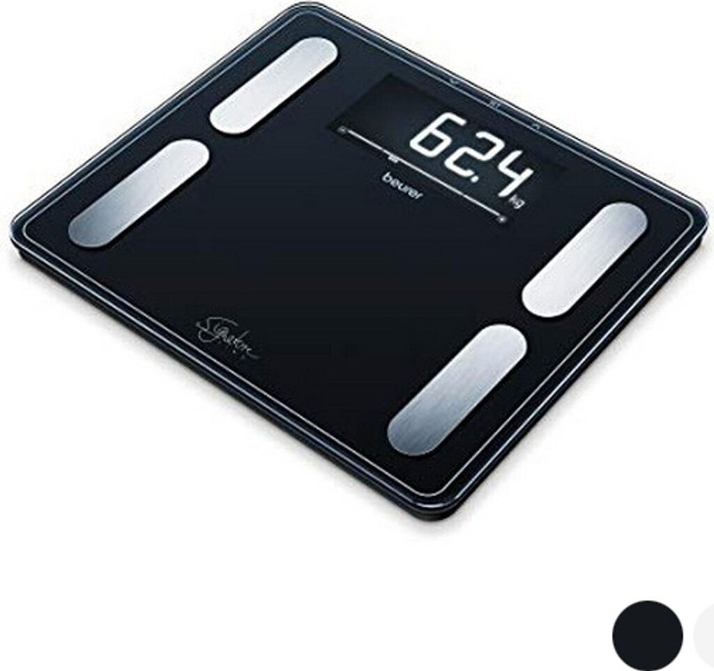 Bild von Beurer BF 410 black Diagnosewaage Signature Line, präzise Körperanalyse für bis zu 10 Personen, mit extra großem Invers-LCD-Display, Tragkraft bis 200 kg