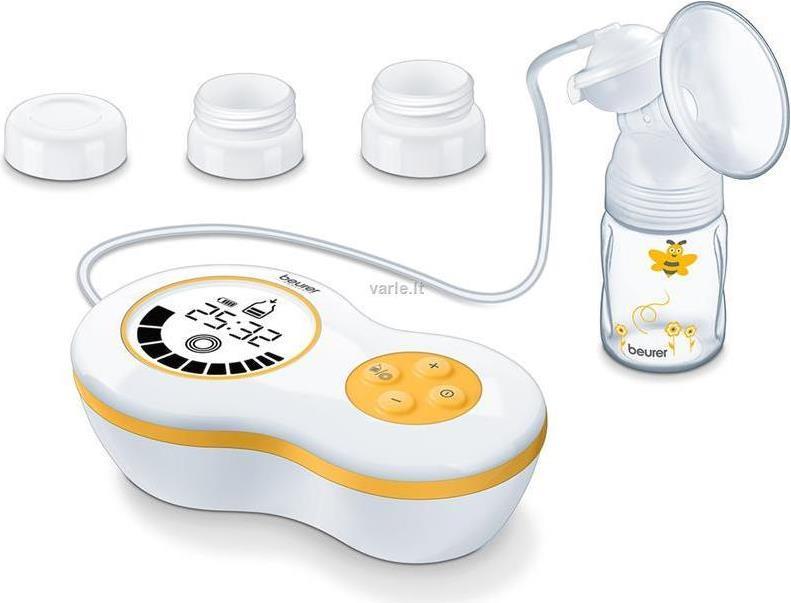 Bild von Beurer BY 40 elektrische Milchpumpe mit Stimulationsmodus und Memory-Funktion, inkl. Avent- und NUK-Adapter