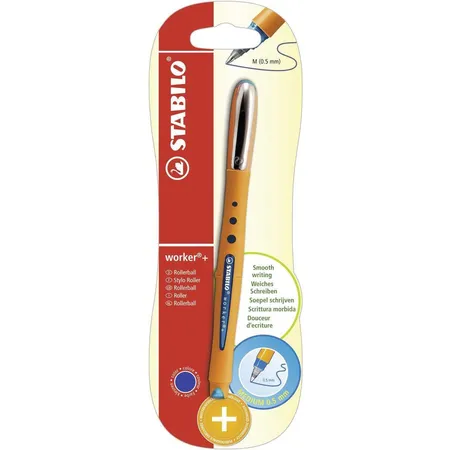 Bild von Tintenroller - STABILO worker+ - medium - Einzelstift - blau