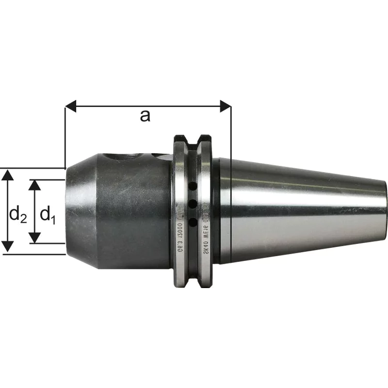 Bild von FlÃ¤chenspannfutter DIN69871ADB SK40 20mm A100 FORTIS