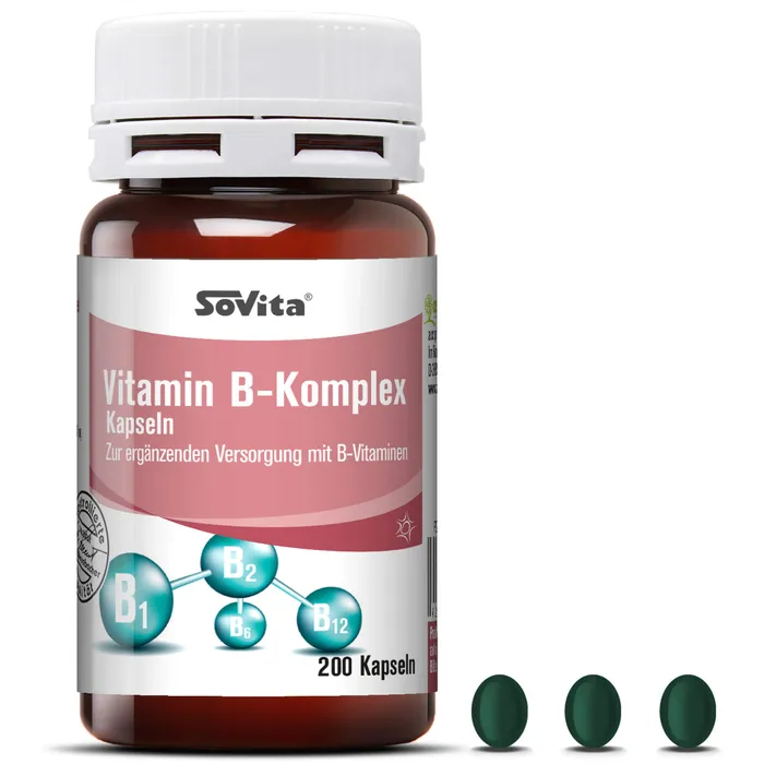 Bild von Ascopharm Sovita active Vitamin B-Komplex Kapseln (200 Stk.)