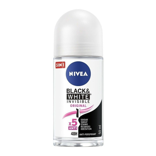 Bild von Nivea Black & White Invisible Clear Anti-Transpirant Deodorant Roll-On (50 ml)