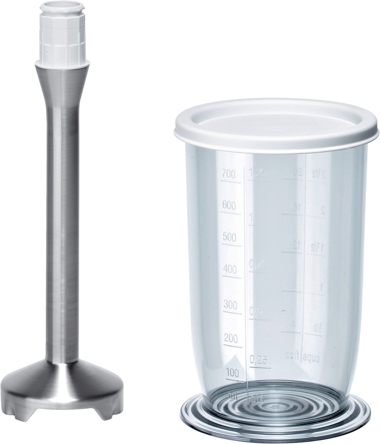 Bild von Bosch Home & Garden Handmixer Bosch Haushalt MFZ4060 Mixbecher Transparent, Edelstahl