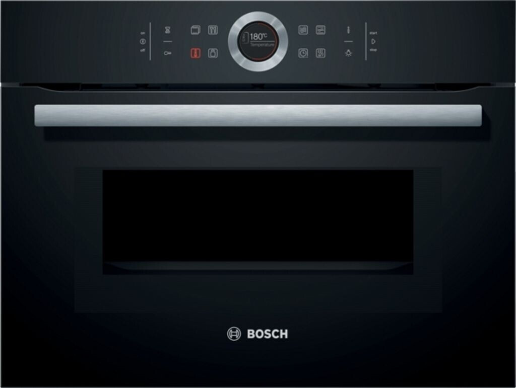 Bild von Bosch CMG633BB1 Serie 8 Einbau-Kompaktbackofen mit Mikrowellenfunktion, 45x60cm, 900 W, Made in Germany, AutoPilot 14 14 Automatikprogramme, TFT-Touchdisplay, LED-Beleuchtung gleichmäßige Ausleuchtung