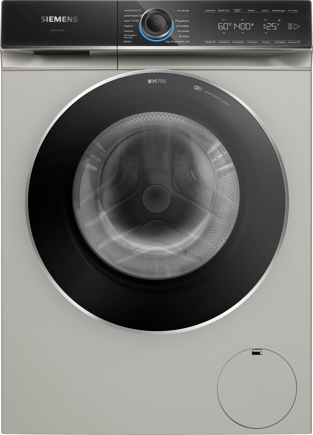 Bild von Siemens WG44B20X40 iQ700 Waschmaschine - Frontlader 9 kg 1400 U/min - Silber-inox