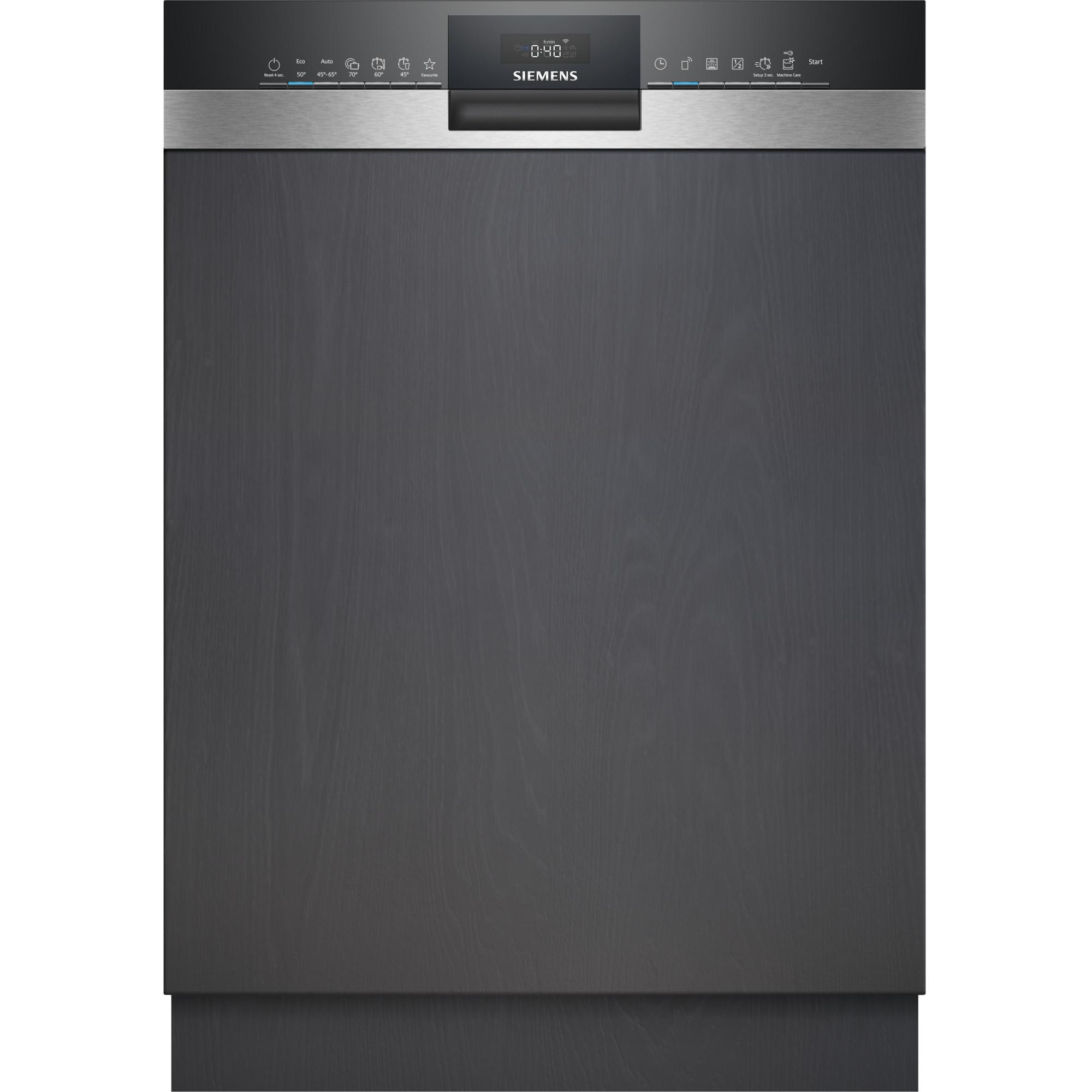 Bild von SIEMENS teilintegrierbarer Geschirrspüler iQ300 SX53ES22CE, 9 l, 14 Maßgedecke, XXL, leise, Wifi-fähig, einfache Programmauswahl