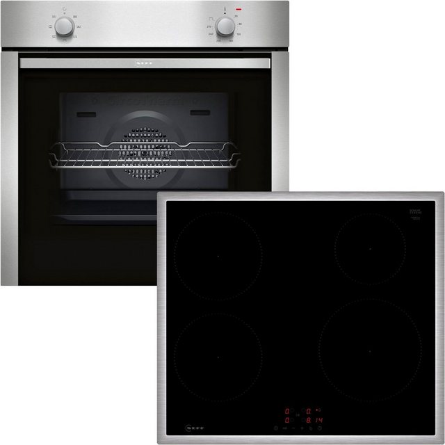 Bild von BX16I Herdset mit Induktionskochfeld B1DCA0AN0 + T46SBE1L0 edelstahl / A