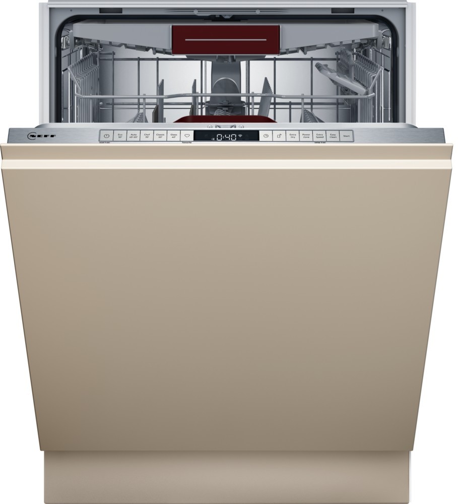 Bild von Neff S255HVX00E, N 50, Smarter XXL Geschirrspüler Vollintegriert, 60 cm, Besteckschublade, besonders leise Spülmaschine, Oberkorb höhenverstellbar, Schmutzerkennung, Info Light, Aqua Stop