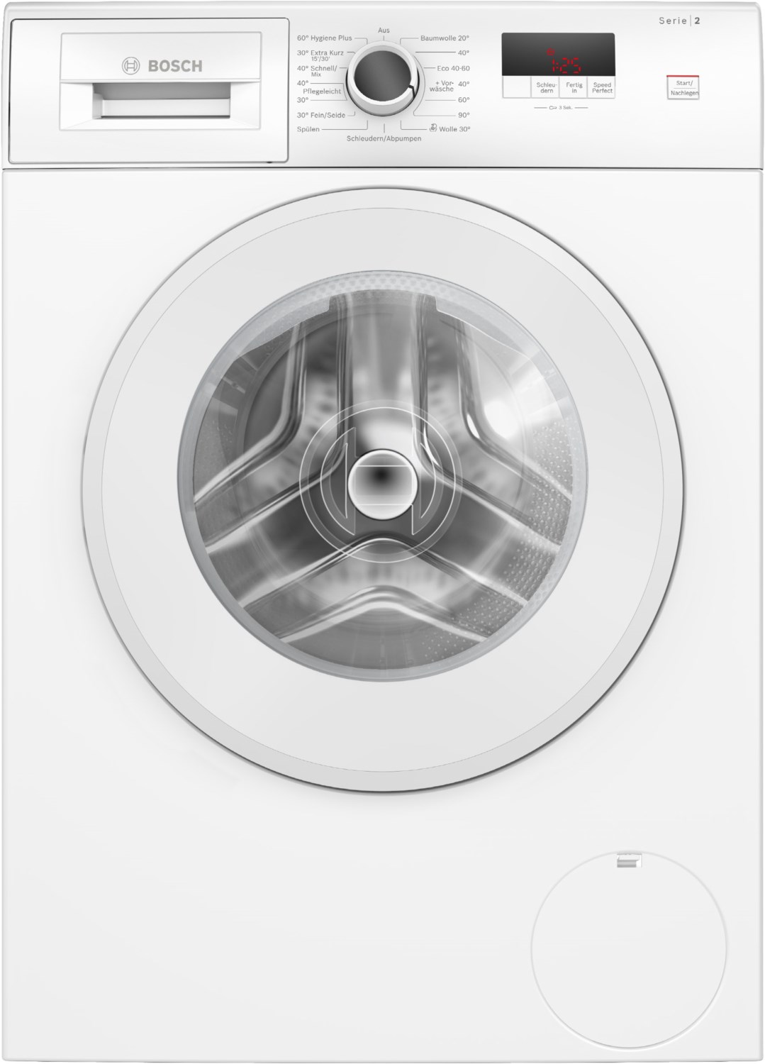Bild von BOSCH Waschmaschine Serie 2 WGE02420, 7 kg, 1400 U/min, Eco Silence Drive, AquaStop-Schlauch, Nachlegefunktion