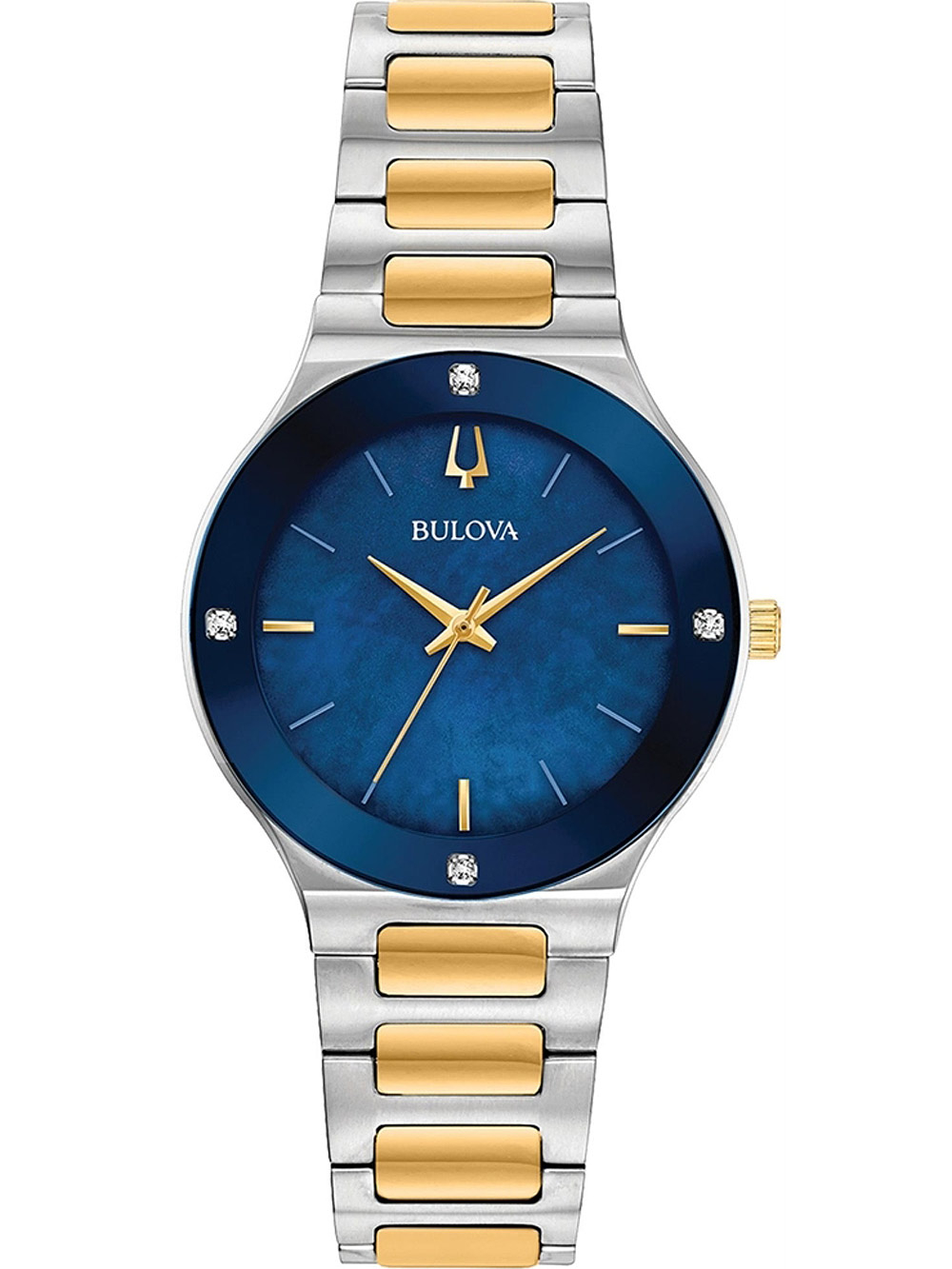 Bild von Bulova Quarzuhr Bulova 98R273 Millennia Diamant Damenuhr 32mm 3ATM