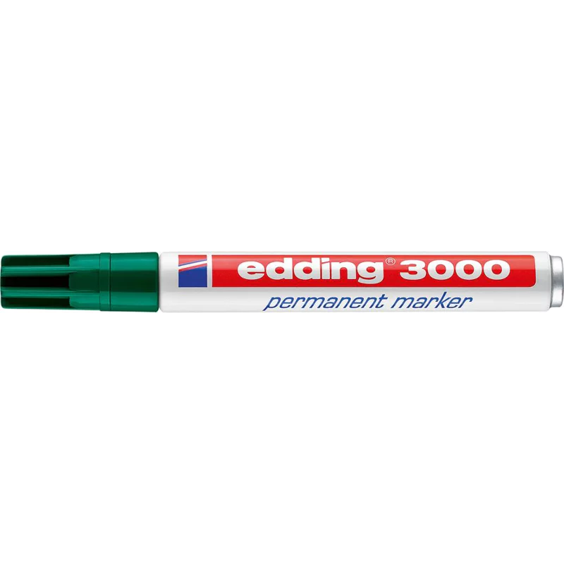 Bild von Permanentmarker Nr.3000 grÃ¼n Edding