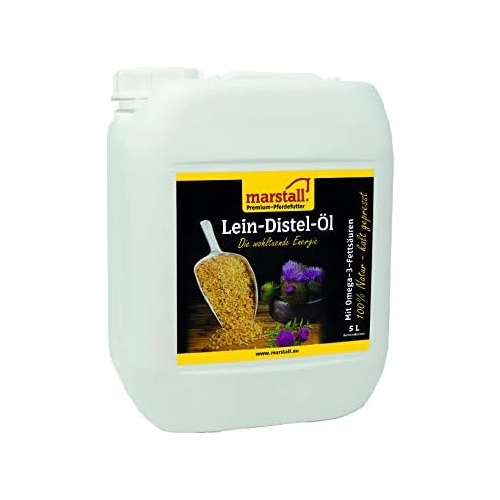 Bild von Marstall Lein-Distel-Öl – Premium-Pferdefutter
