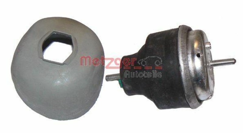 Bild von METZGER 8050873 Motorlager Lagerung, Motor, Motoraufhängung, Motorhalter vorne, rechts Hydrolager AUDI: A6 C5 Avant, A4 B5 Saloon, A4 B5 Avant