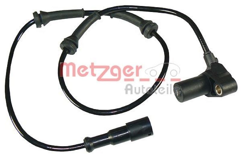 Bild von METZGER 0900090 ABS Sensor Drehzahlsensor, Raddrehzahl Sensor, Drehzahlgeber Hinterachse rechts exkl. Verschleißwarnkontakt