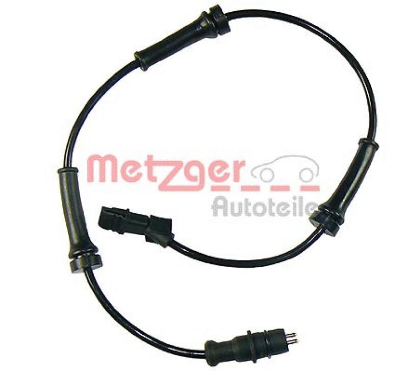 Bild von METZGER 0900313 ABS Sensor Drehzahlsensor, Raddrehzahl Sensor, Drehzahlgeber 485 RENAULT: MEGANE 2 Coupe-Cabriolet, SCENIC 2, MEGANE 2 Kombi