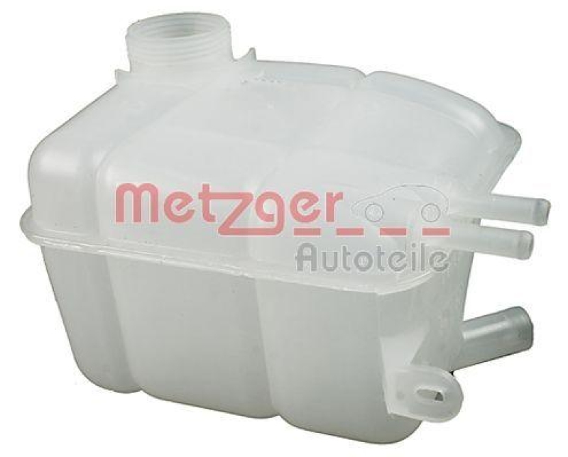 Bild von METZGER 2140056 Ausgleichsbehälter Kühlwasserbehälter, Kühlflüssigkeitsbehälter, Ausgleichsbehälter, Kühlmittel ohne Kühlmittelstandsensor ohne Deckel