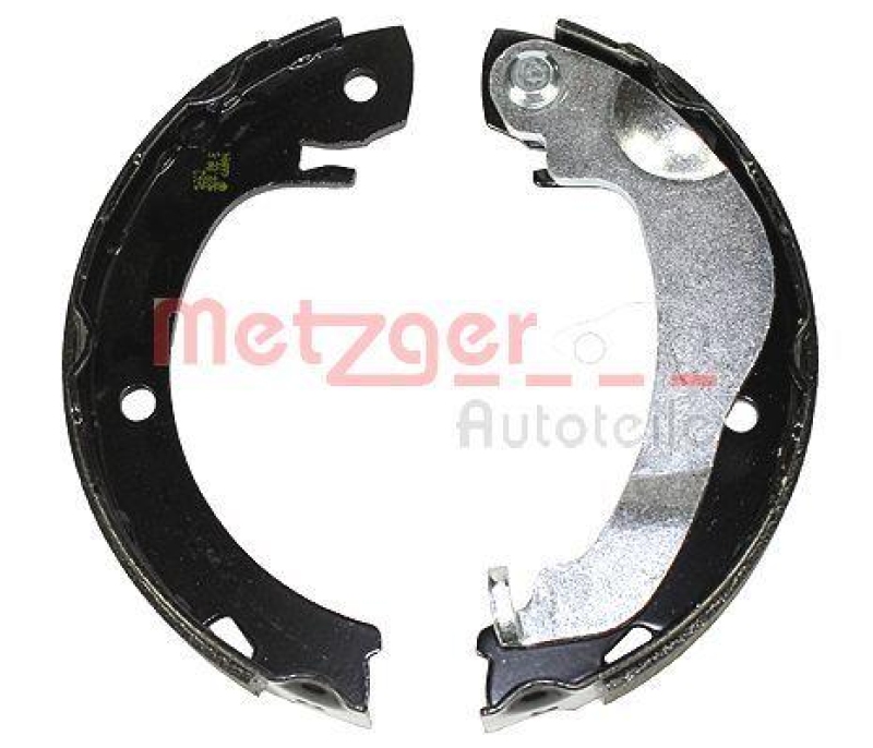 Bild von METZGER MG 228 Handbremsbeläge Handbremsbacken, Bremsbackensatz, Feststellbremse Hinterachse links, Hinterachse rechts
