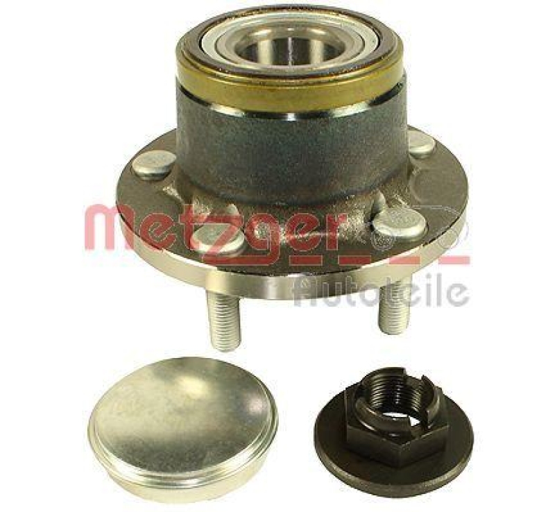 Bild von METZGER Radlagersatz WM 6522 mit integriertem magnetischen Sensorring, mit Radnabe FORD: Tourneo Connect Mk1, Transit Connect Mk1 Kastenwagen