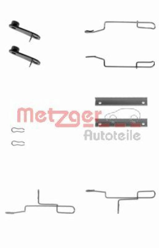 Bild von Metzger Zubeh?r f?r Bremsbel?ge vorne Citroen Ax Bx Zx Peugeot 106 306 405
