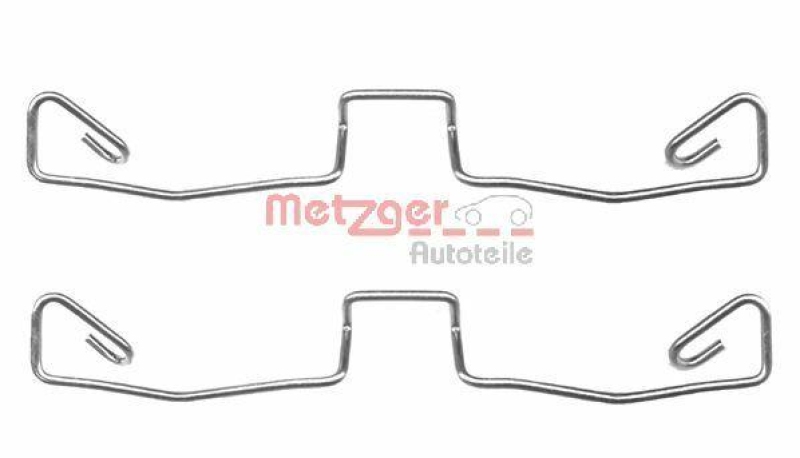 Bild von METZGER Zubehörsatz, Scheibenbremsbelag vorne rechts links  für AUDI 6091633000 109-1633