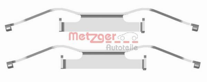 Bild von METZGER 109-1680 Zubehörsatz, Scheibenbremsbelag VOLKSWAGEN: Transporter 5 Bus, Multivan 5 (7HM, Transporter 4, ALFA ROMEO: Giulietta Hatchback