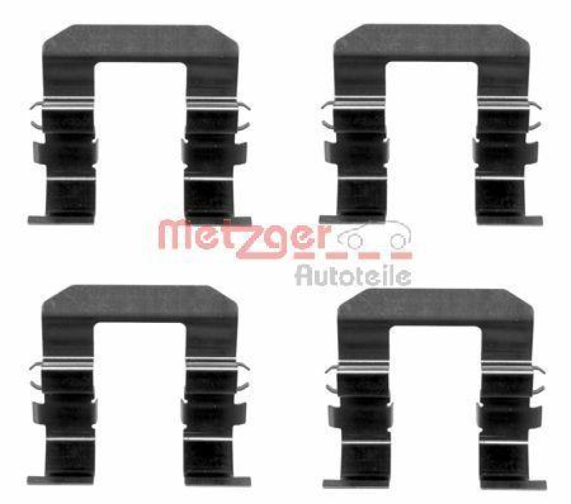 Bild von METZGER 109-1704 Zubehörsatz, Scheibenbremsbelag CHEVROLET: Captiva, OPEL: Antara, HYUNDAI: Terracan