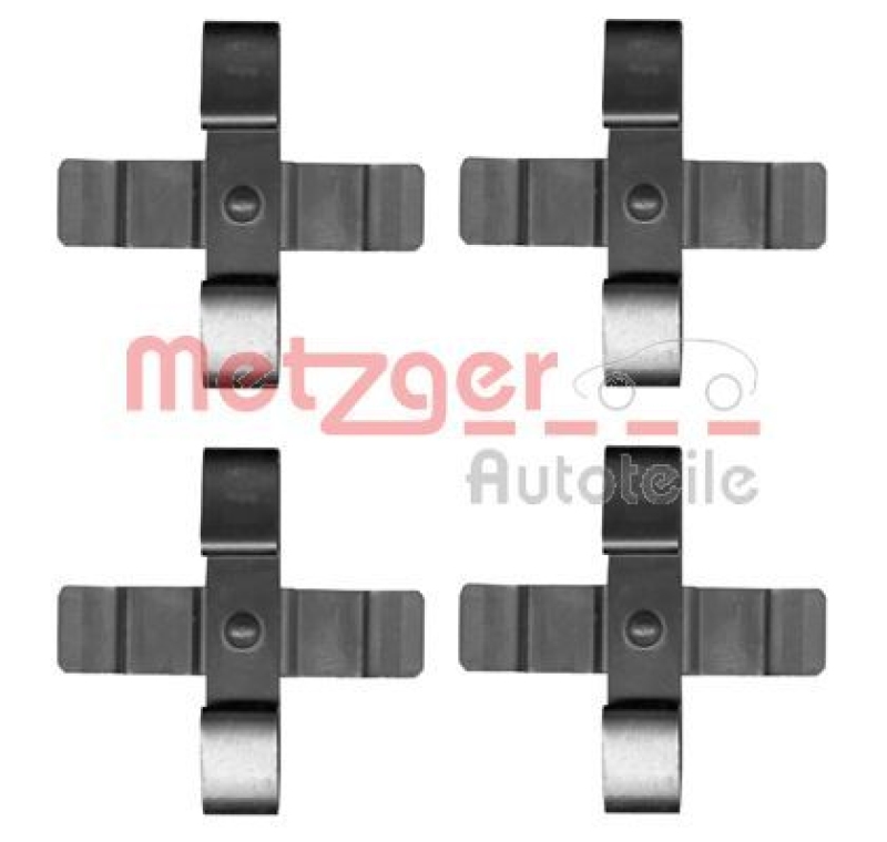Bild von METZGER 109-1899 Zubehörsatz, Scheibenbremsbelag VOLKSWAGEN: Touareg II