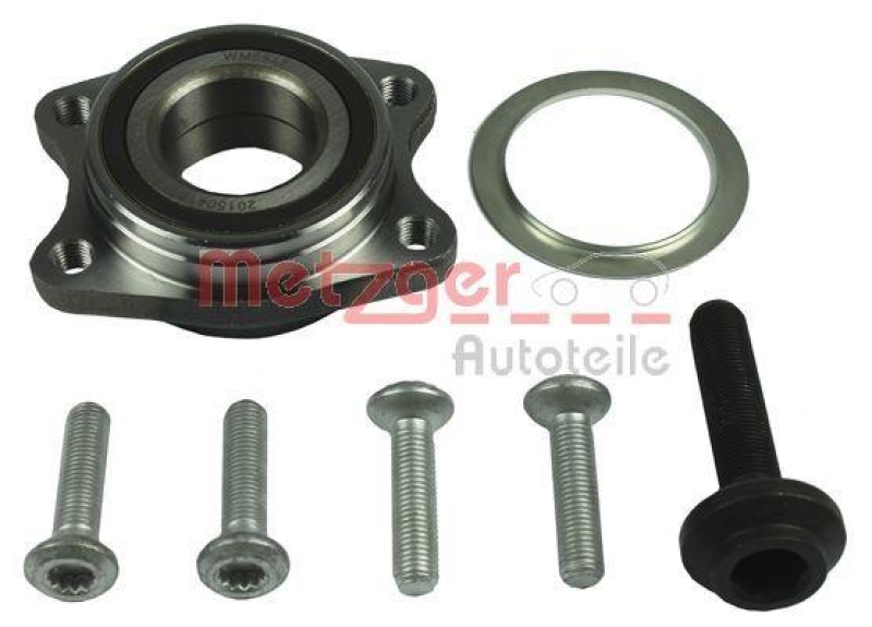 Bild von METZGER WM 6547 Radlagersatz Radlager, Radlager & Radlagersatz mit integriertem magnetischen Sensorring 85 AUDI: A6 C6 Avant, A6 C6 Allroad
