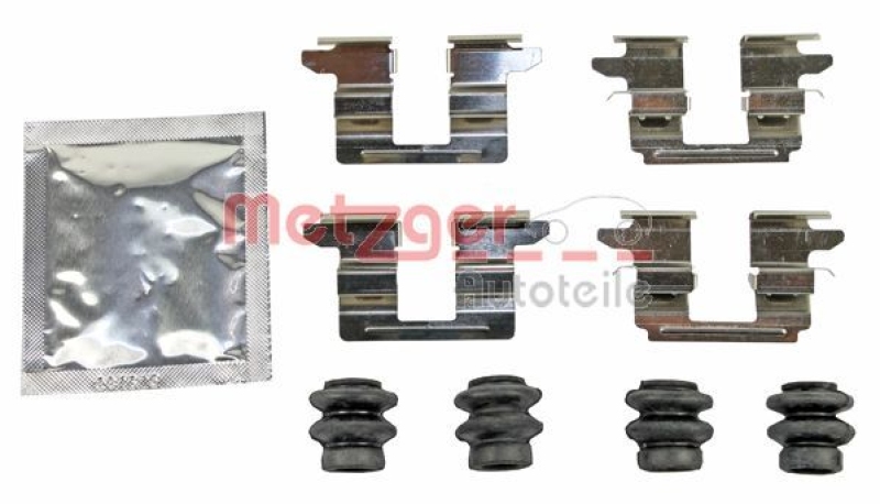 Bild von METZGER Zubehörsatz, Scheibenbremsbelag hinten rechts links  für NISSAN FORD USA 109-0005