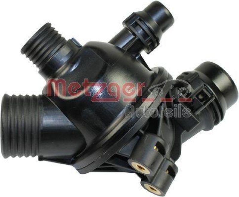 Bild von METZGER 4006080 Kühlwasserthermostat Thermostat, Thermostat, Kühlmittel, Kühler Thermostat 102 mit Sensor Kunststoff BMW: 5 Saloon, 3 Coupe, 5 Touring
