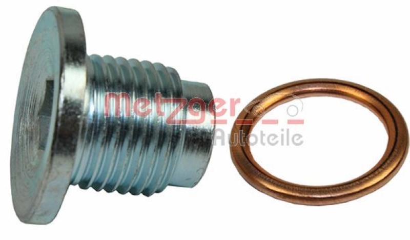 Bild von METZGER 8030016 Ölablaßschraube Verschlußschraube, Ölschraube, Verschlußschraube, Ölwanne M16x1,5 Stahl 8 mit Dichtring PEUGEOT: 2008 Estate, 207 SW