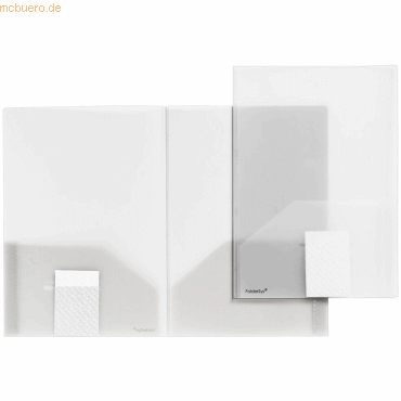 Bild von 10 x Foldersys Angebotsmappe A4 PP mit Innentaschen transluzent farblo
