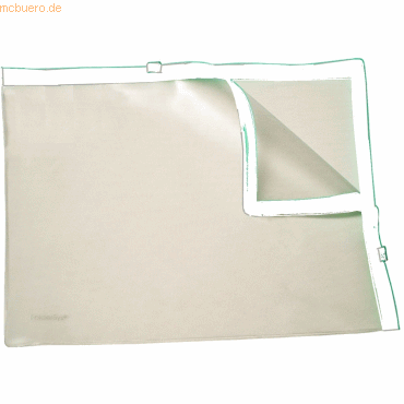 Bild von 10 x Foldersys Gleitverschlusstasche A5 PVC mit 2 Plastikzips Zipp wei