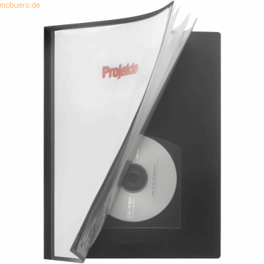 Bild von 15x Foldersys, Mappe, Präsentations-Sichtbuch A4 20 Hüllen A4 PP anthrazit (A4, 1 x)